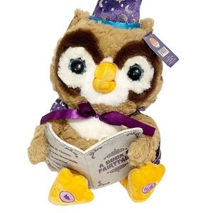 Cuddle Barn Octavius The Storytelling Owl Talking Stuffed 12" Wizard‎ Toy NEW